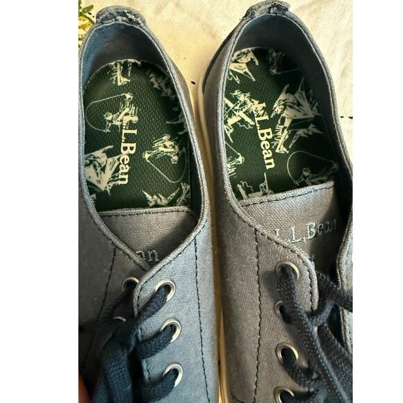 L.L. Bean Women's Campside Oxford Shoe Sneaker Canvas Lace Up Slate Size 8 - Picture 9 of 11